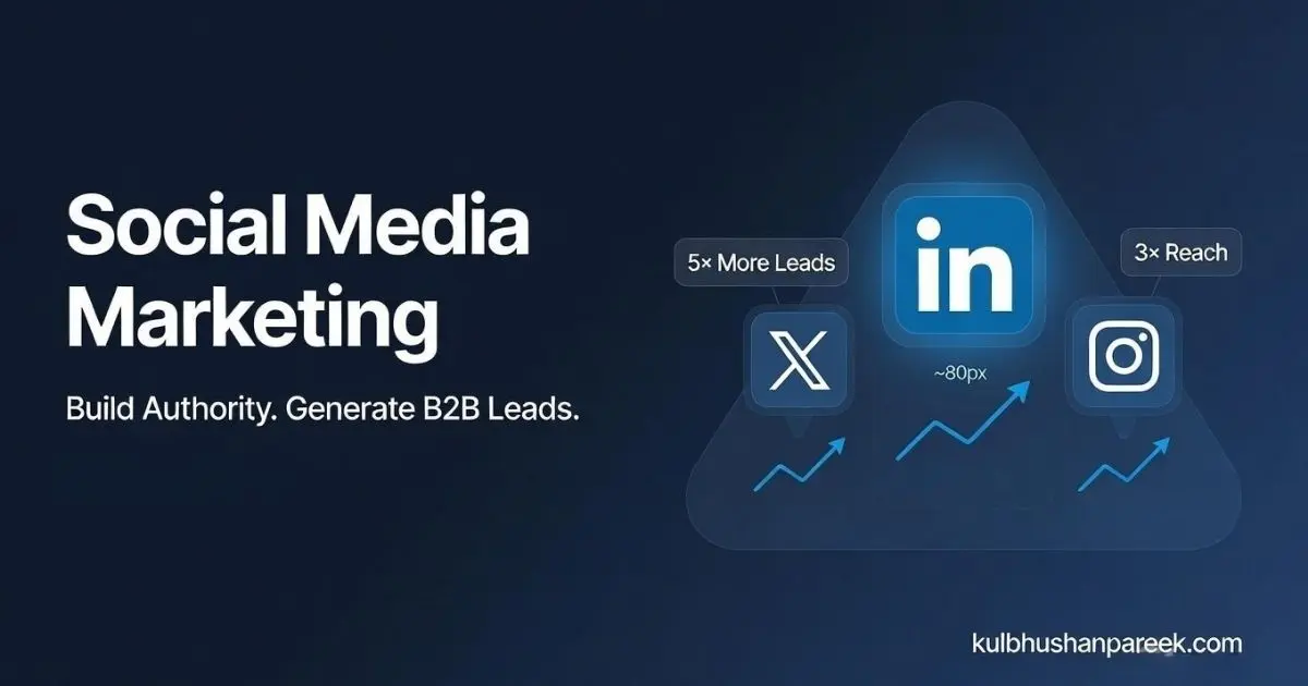 Social Media Marketing Services — LinkedIn, Instagram and X strategy by Kulbhushan Pareek